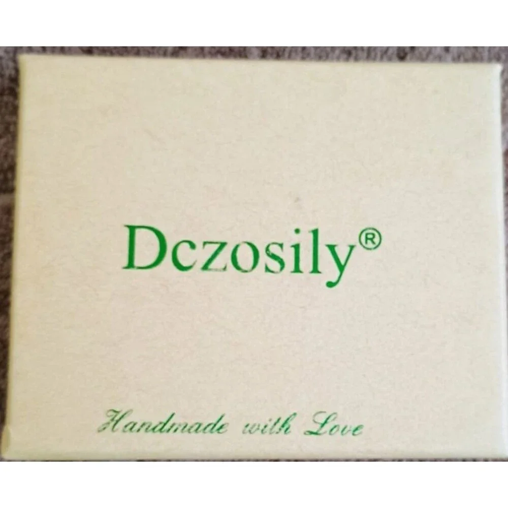 Dczosily Granddaughter Inspirational Cuff Bracelet Silver Tone Engraved w/ Gift